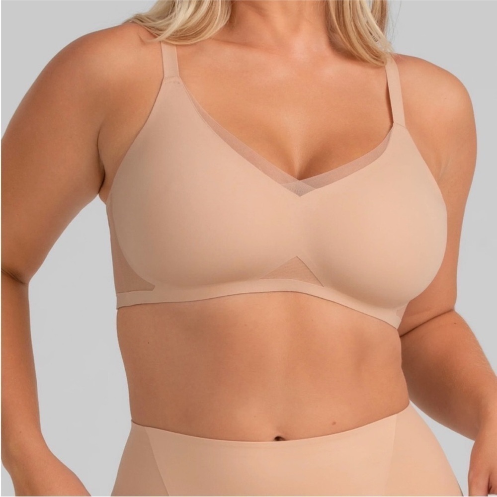 Honeylove crossover nude bra size XL